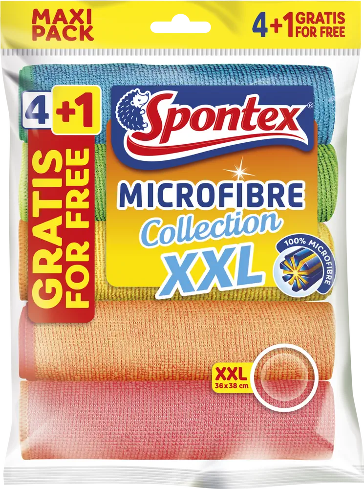 Spontex Microfibre Economic XXL 4+1